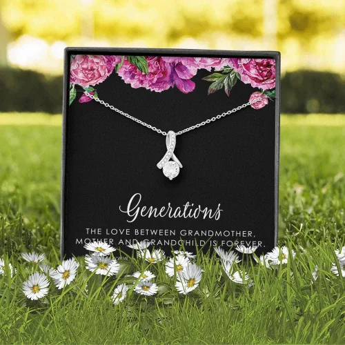 Vista 8 de A Charmed Impression Tres generaciones de amor Joyas de abuela, madre, hija e hijo Regalo para mamá, abuela, nieto, regalos pensados para mujeres