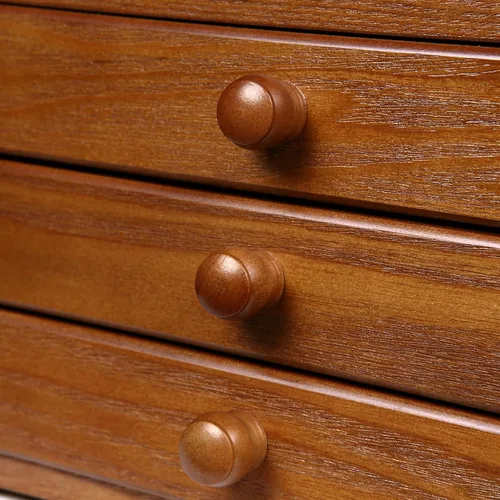 Vista 4 de Changsuo Joyero de madera para mujer, con cajones, organizador de almacenamiento de joyas mediano