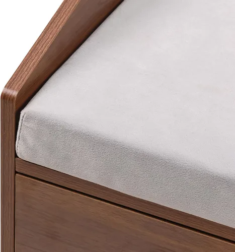 Vista 5 de Cama elevada para perros pequeños a medianos: sofá de madera para interiores de 32 x 21 pulgadas con cojín suave, estilo moderno de mediados