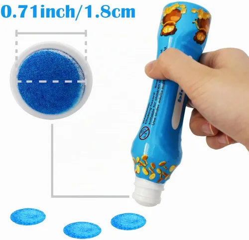 Vista 3 de Yuanhe Marcadores de Bingo - Marcadores de puntos de 85 g Dotted Bingo Dabbers/Dobbers para suministros de arte, Juego de 24 (12 colores)