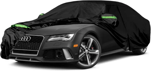 Vista 11 de Fundas impermeables para automóvil de repuesto para Fiat 1957-1975 500/500L/500F, 6 capas para todo tipo de clima, funda de automóvil con puerta