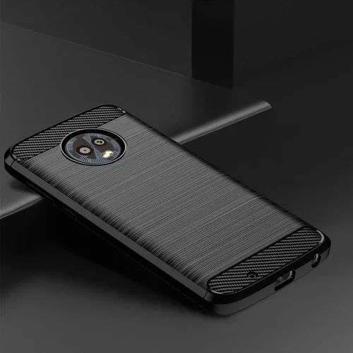 Vista 3 de Asuwish Funda compatible con Moto G6 y protector de pantalla de vidrio templado, accesorios de celda, fundas protectoras de silicona para Motorola