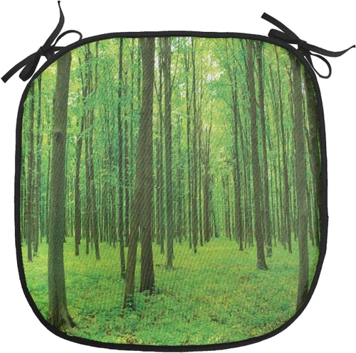 Vista 61 de Lunarable Cojín para silla costera, diván del desierto, descanso solitario, vacaciones, tropical, resort playa, ocio, asiento acolchado para cocina