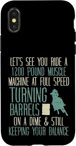Vista 5 de 1200 Pound Muscle Turning Barrels Racing Rodeo Horse Gift Case for iPhone 17