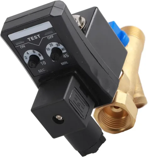 Vista 4 de Válvula de drenaje automática, G1/2 DN15 AC110V Válvula de drenaje cronometrada electrónica automática para gestión de condensados de compresor