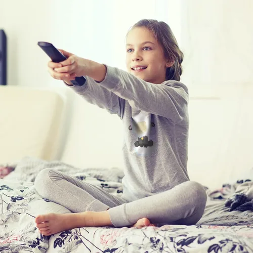 Vista 4 de Pijama de algodón para niños y niñas, diseño de ovejas, nube, granja, conjunto de pijama de ajuste cómodo