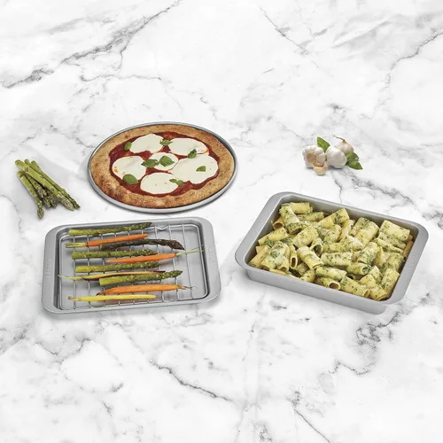 Vista 6 de Cuisinart Freidora de aire + horno tostador de convección, horno 8-1 con opciones para hornear, parrilla, asar y calentar, acero inoxidable, TOA-70