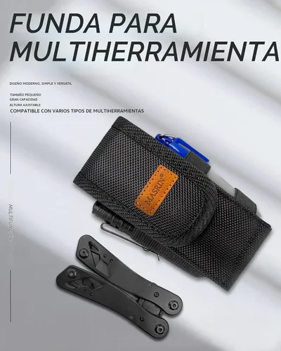 Vista 2 de Funda multiherramienta-bolsa EDC, funda multiherramienta para cinturón, pequeños accesorios de bolsa de herramientas tácticas, funda organizadora