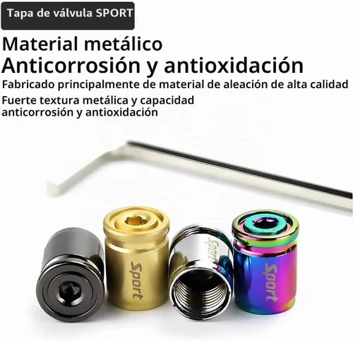 Vista 3 de Tapa de Válvula de Neumático, Diseño Antirrobo de Aleación de Zinc, 4 Piezas de Cubierta de Vástago de Rueda Automática con Sello de Goma Negro
