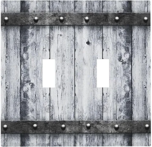 Vista 180 de Taupe Beige Marrón Gris Abstracto Arte 1-Banda Interruptor de Luz Doble de Recepción Placa de Pared Toma Cubiertas Eléctricas Decorativas Modernas