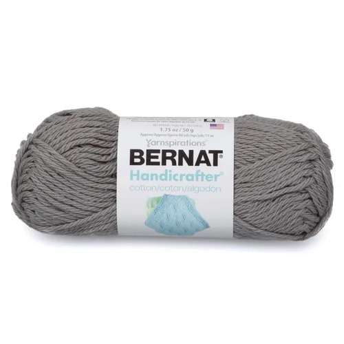 Vista 10 de Bernat Handicrafter - Hilo de algodón sólido, 1.75 onzas, calibre 4, mediano, 100% algodón, azul francés