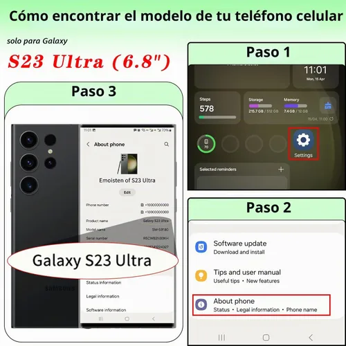 Vista 2 de SUANPOT - Funda para Samsung Galaxy S23 Ultra con bloqueo RFID, tarjetero con funda protectora de PU para teléfono, para mujeres y hombres