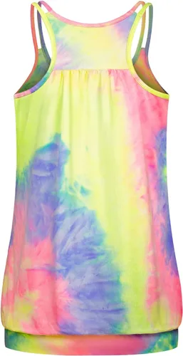 Vista 2 de NEWMEEN Blevonh - Camiseta deportiva sin mangas para mujer, cuello redondo, tirantes delgados, espalda cruzada