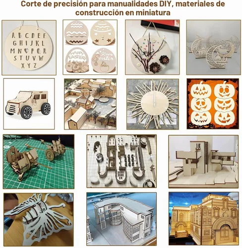 Vista 5 de 40 círculos de madera de 8 pulgadas para manualidades de 1/8 pulgadas de grosor, círculos de madera redondos sin terminar de 0.118 in, discos