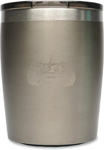 Vista 14 de Toadfish Paquete de 2 vasos de acero inoxidable con aislamiento de doble pared de 10 onzas sin vuelco, con bandeja para bolas de hielo y tapa fácil