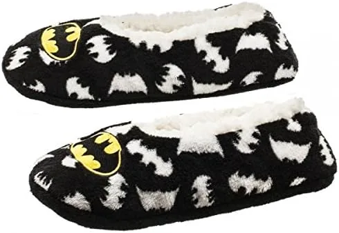 Vista 2 de Bioworld Batman Logo - Calcetines cálidos y acogedores para mujer, Negro