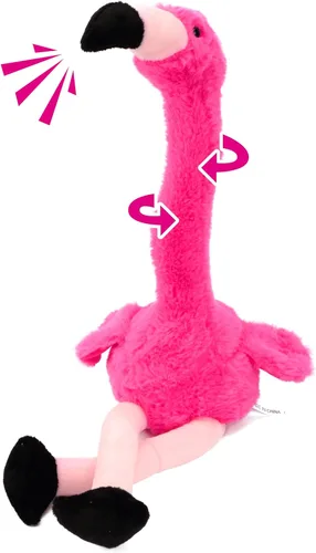 Vista 12 de Hopearl Dinosaurio bailarín brillante repite lo que dices – Talking T-Rex Wriggle Singing Mimicking Twisting Light Up Juguete de peluche animado