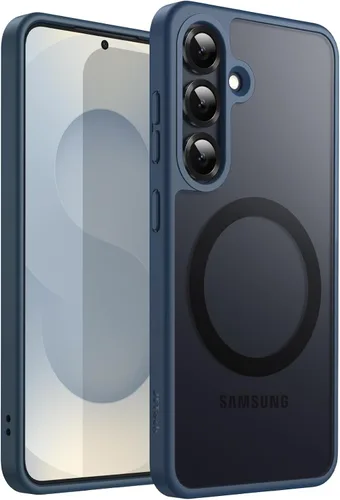 Vista 8 de JETech Estuche magnético para Samsung Galaxy S24 5G, compatible con MagSafe, funda protectora para teléfono con parte trasera translúcida y mate a