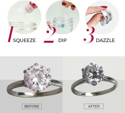 Vista 4 de CONNOISSEURS Dazzle Drops, solución limpiadora de joyas, 1 onza