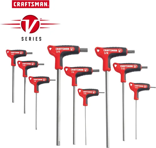 Vista 2 de CRAFTSMAN V-SERIES - Juego Allen de llaves hexagonales, SAE, 9 piezas (CMHT26162V)