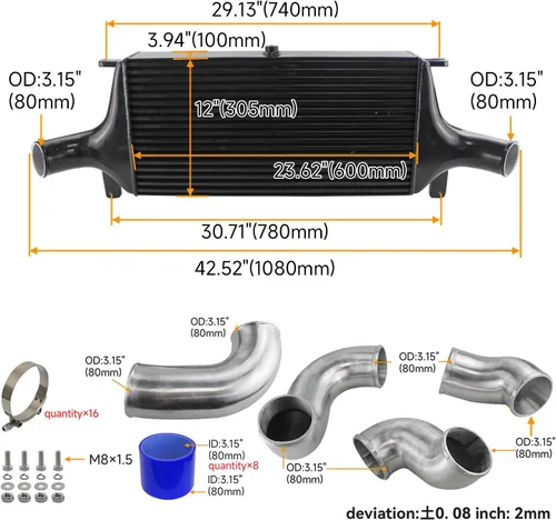 Vista 2 de Kit de intercooler Fmic mejorado para Nissan Skyline R33 R34 Gtr Rb26Dett Performance