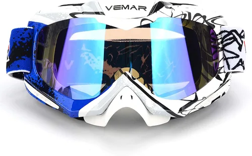 Vista 9 de Gafas de motocicleta y motocross para carreras de cuatrimoto (ATV), de bicicleta en tierra, de todoterreno y carrera táctica de motocicleta