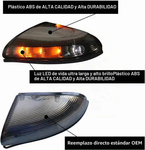 Vista 4 de Conjunto de Lámpara LED de Señal de Giro para Espejo Lateral Intermitente Ahumada Lámpara de Charco Compatible con Dodge Ram 1500 2500 2010-2018