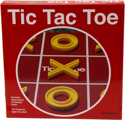 Vista 6 de Pressman Checkers - Juego clásico con tablero plegable y fichas entrelazadas, para 2 jugadores