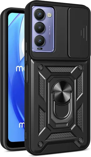 Vista 24 de Compatible con Tecno Camon 18P Bracket Shell, Slide Camera Lens Cover Case Azul