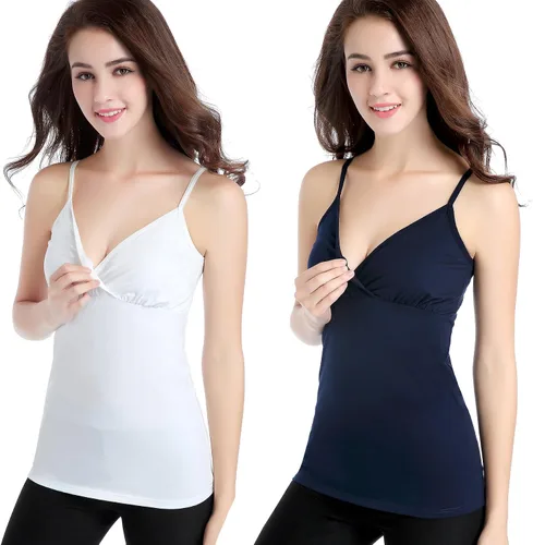 Vista 4 de Camiseta de lactancia Cami - Corpiño de dormir para maternidad y lactancia