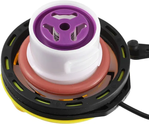 Vista 5 de ACROPIX Tapa para depósito de combustible diésel para Land Rover Defender Discovery 2019-on LR053666/C2Z32584, paquete de 1 unidad, color amarillo