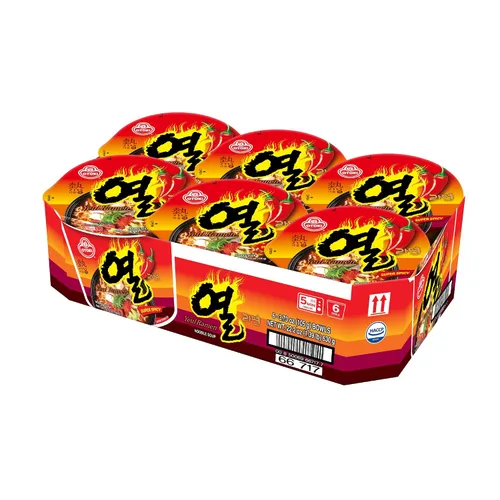 Vista 2 de OTOKI Yeul Ramen Bowl - Ramen coreano súper picante con caldo sabroso, fideos masticables, 3.70 onzas (paquete de 6)