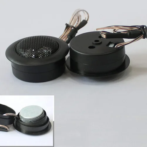 Vista 2 de Altavoz de agudos para automóvil de 1 pulgada, 200 W, cúpula de seda, tweeters componente de audio, sistema de altavoces premium, kit de tweeter