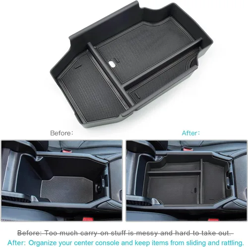 Vista 2 de CDEFG Organizador de accesorios de consola central Accord 2023 2024 2025 2026 para Honda Accord Sport EX-L L Touring LX EX 2023-2026 Bandeja