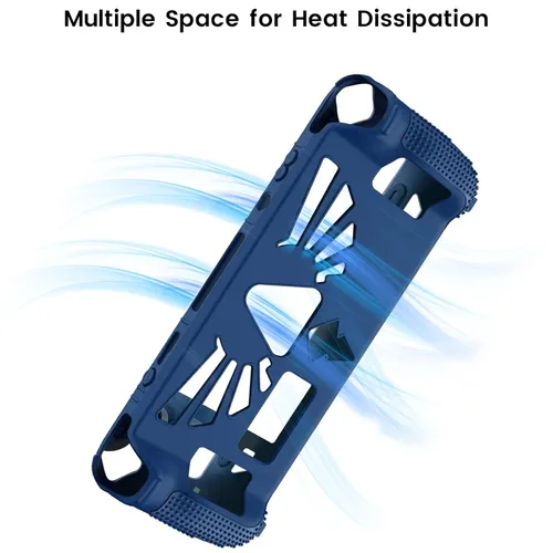 Vista 7 de Case for Valve Steam Deck 2022, Support Standing, Silicone Protector, Protective Cover with 4 Rocker Caps