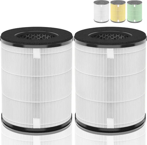 Vista 8 de AP-T10-WT AP-T10FL - Filtro de repuesto compatible con filtro de purificador de aire HoMedics TotalClean Tower Modelo AP-T10 AP-T10-WT AP-T10-BK