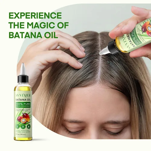 Vista 6 de Svvimer Aceite de batana para el crecimiento del cabello, Dr. Sebi 100% puro y crudo de Honduras, orgánico y natural, promueve el grosor del cabello