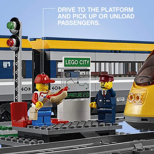 Vista 7 de LEGO City Passenger Train 60197 - Juego para construir (677 piezas)