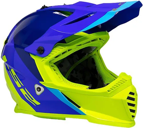 Vista 2 de LS2 Helmets Gate - Casco integral Azul/HiViz