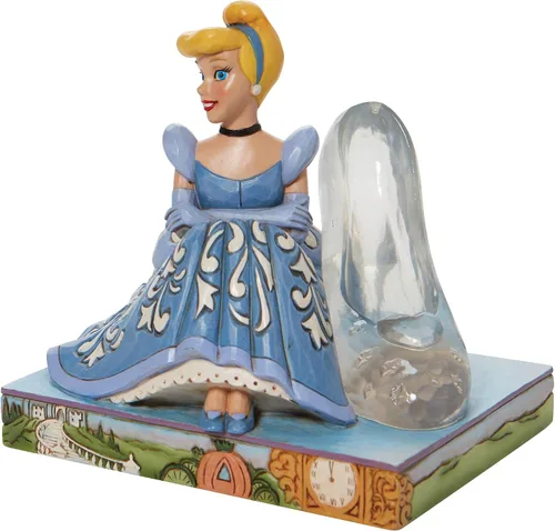 Vista 4 de Enesco Jim Shore Disney Traditions - Figura de Cenicienta con pantuflas de cristal, 5.39 pulgadas, multicolor