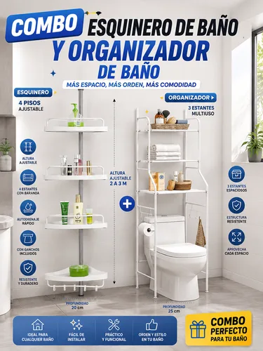 COMBO ESQUINERO Y ORG DE BAÑO de AlphaTechnology