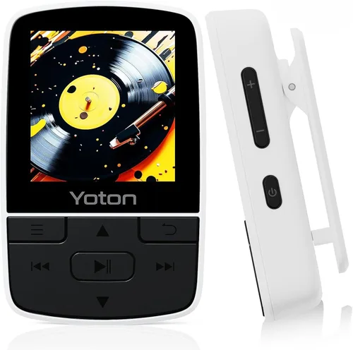 Vista 7 de Yoton Reproductor de MP3 con Bluetooth, máximo 64 GB, HiFi, clip, tarjeta Negro