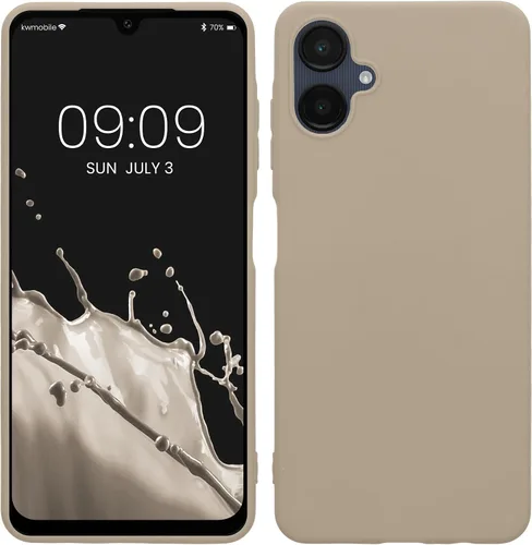 Vista 232 de kwmobile Funda compatible con Samsung Galaxy A12 - Funda protectora de silicona TPU suave y delgada - Azul Báltico