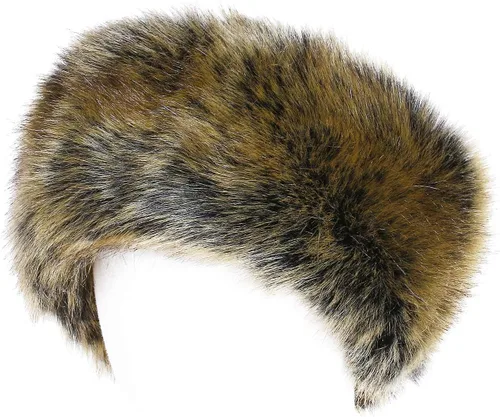 Vista 16 de Diadema de piel sintética con elástico para orejeras de invierno para mujer Negro