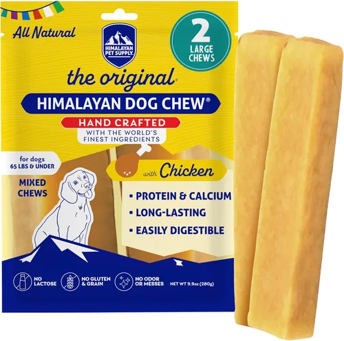 Vista 8 de Himalayan Dog Chew Bacon Yak Cheese - Masticables para perros, el mejor para ti, 100% natural de larga duración, golosinas saludables para perros