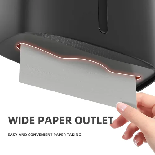 Vista 3 de Dispensador de toallas de papel comercial soporte de pared Portador de toallas de papel de gran capacidad Dispensador de toallas de mano plegadas C