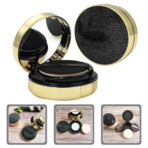 Vista 5 de FOMIYES Estuche robusto 2pcs envases de polvo vacíos Fundación Suelta Puff Box Estuche de maquillaje de viaje recargable