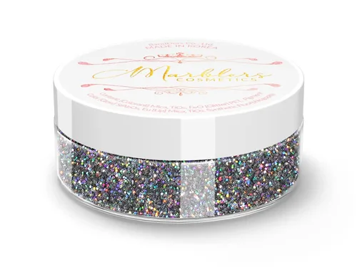 Vista 114 de MARBLERS Polvo de mica natural grueso [perla azul acero] 0.11 onzas (0.11 oz) altamente pigmentado no tóxico, vegano, libre de crueldad animal