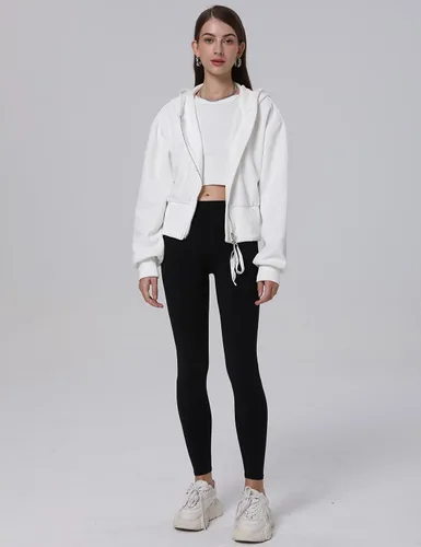 Vista 3 de Arssm Sudaderas con capucha y cremallera completa para mujer