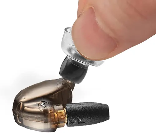 Vista 5 de AZLA Crystal Standard (L) - Puntas para auriculares inalámbricos - Consejos de reemplazo de auriculares con cancelación de ruido - Eartips